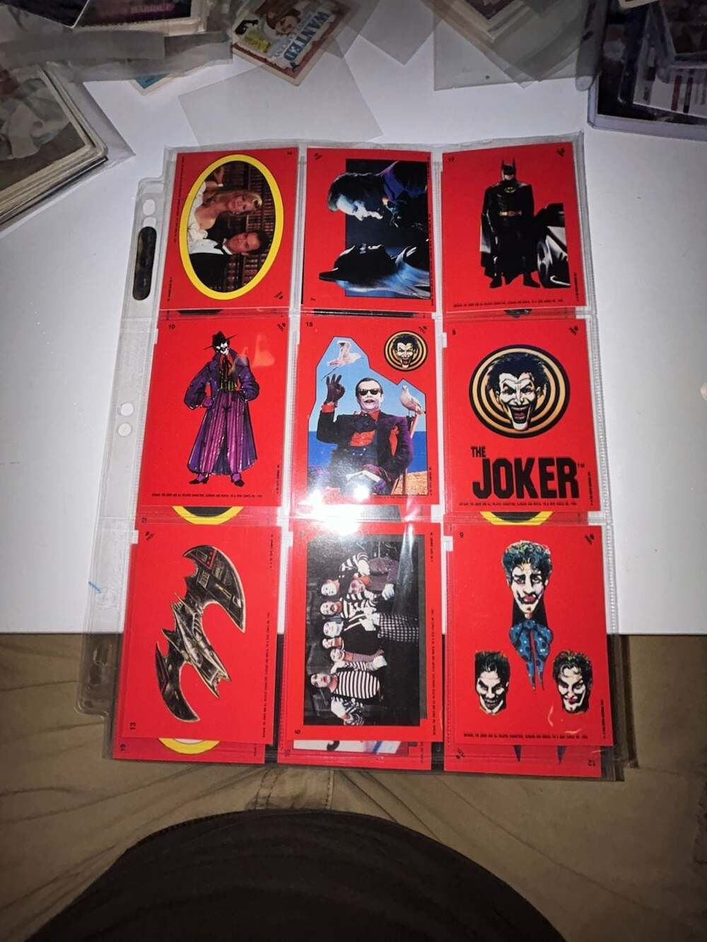 1989 Topps Batman Movie Trading Cards & Stickers Lot